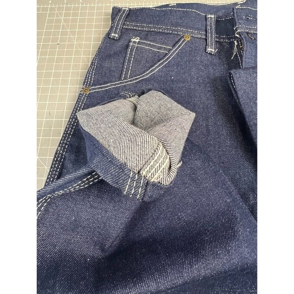 Key Brand Heavyweight Work Dungarees Triple Stitched Rivets 1990's NOS Deadstock - Picture 11 of 14